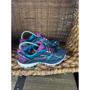 Brooks Ghost 8 Womens Running Shoes Navy Purple Teal 1201931B431 Size 9.5